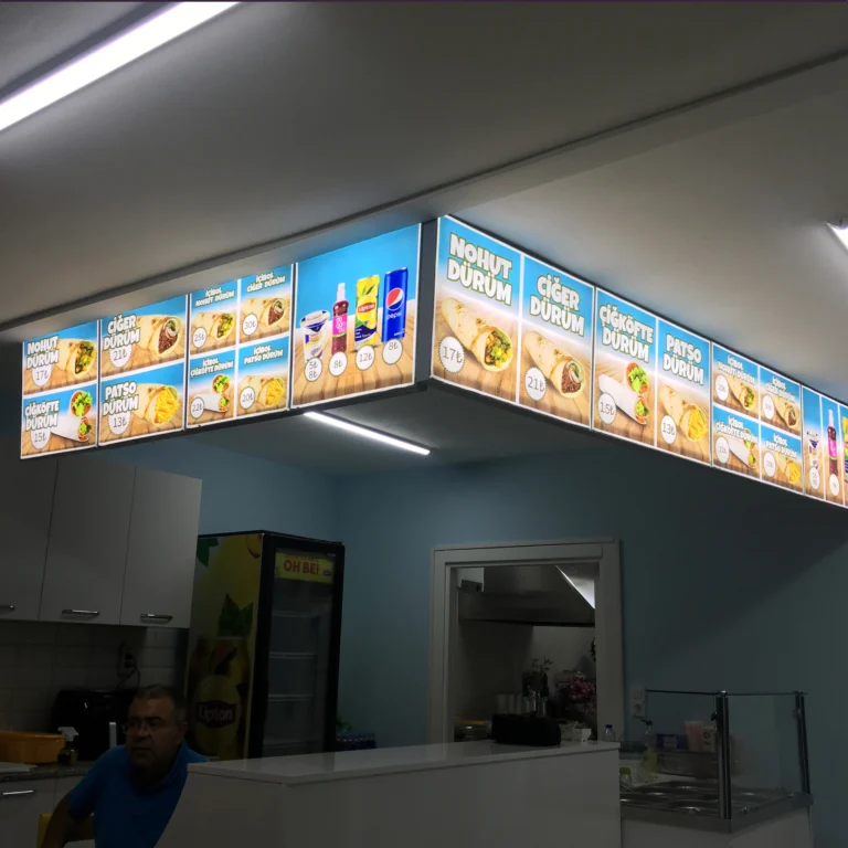 Lightbox ışıklı pano uygulaması