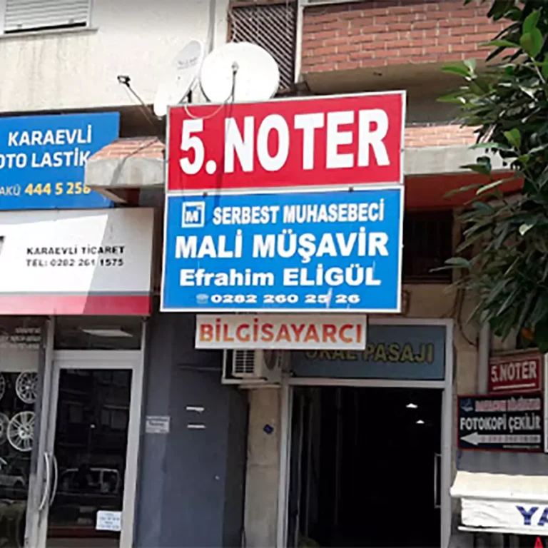 Muhasebe ve mali müşavir tabelası