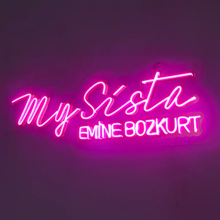 Neon LED tabela uygulaması