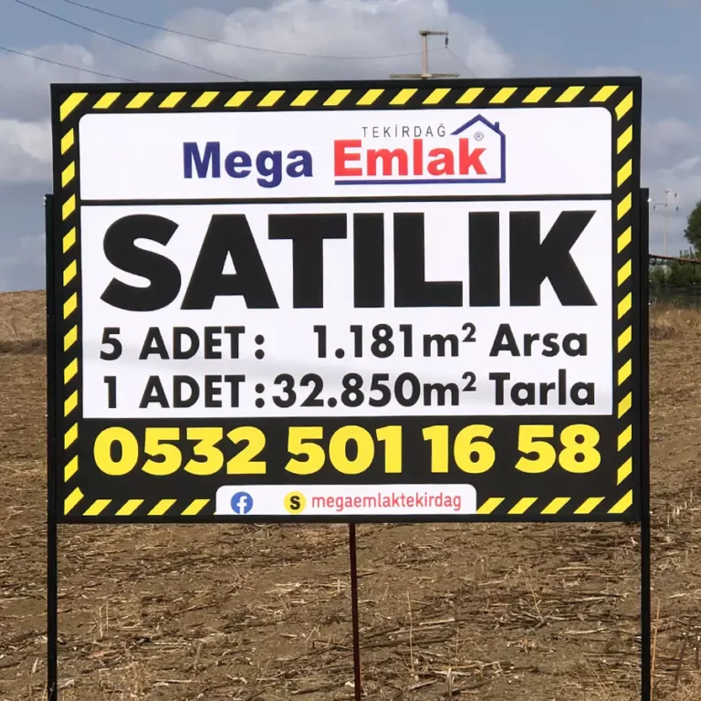 Satılık ve kiralık ilan tabelası