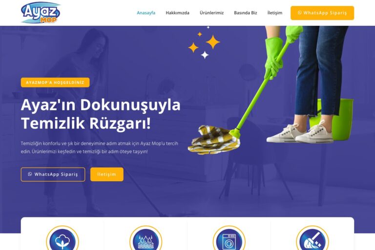 Ayaz MOP web sitesi önizlemesi