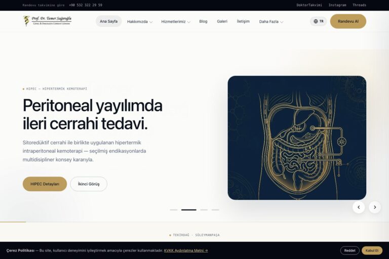 Prof. Dr. Tamer Sağıroğlu web sitesi önizlemesi